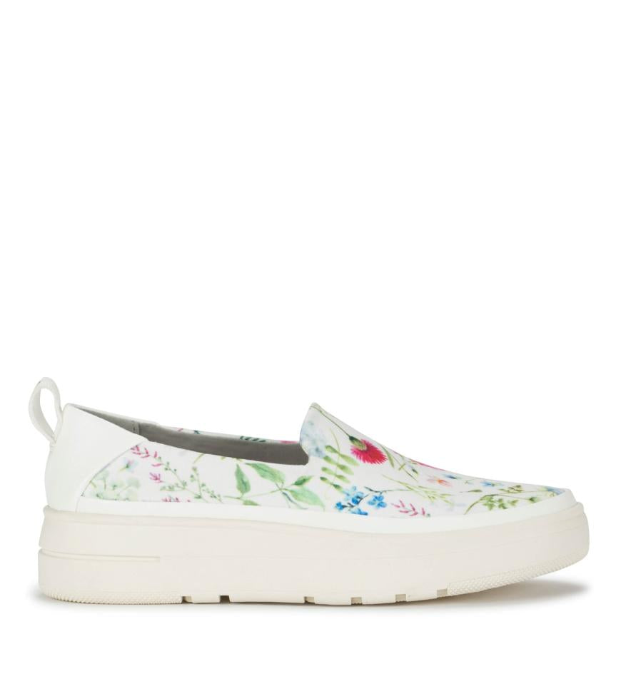 Baretraps Sneakers | Women Nevin Slip On Sneaker White Multi Flower Canvas