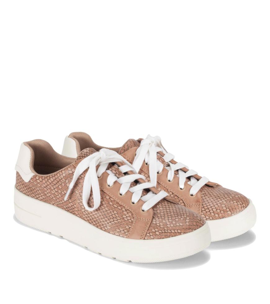 Baretraps Sneakers | Women Nishelle Lace Up Sneaker Soft Pink Snake
