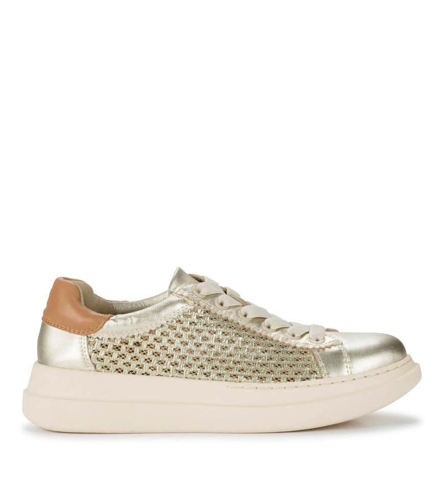 Baretraps Sneakers | Women Tiara Sneaker Champagne Leather