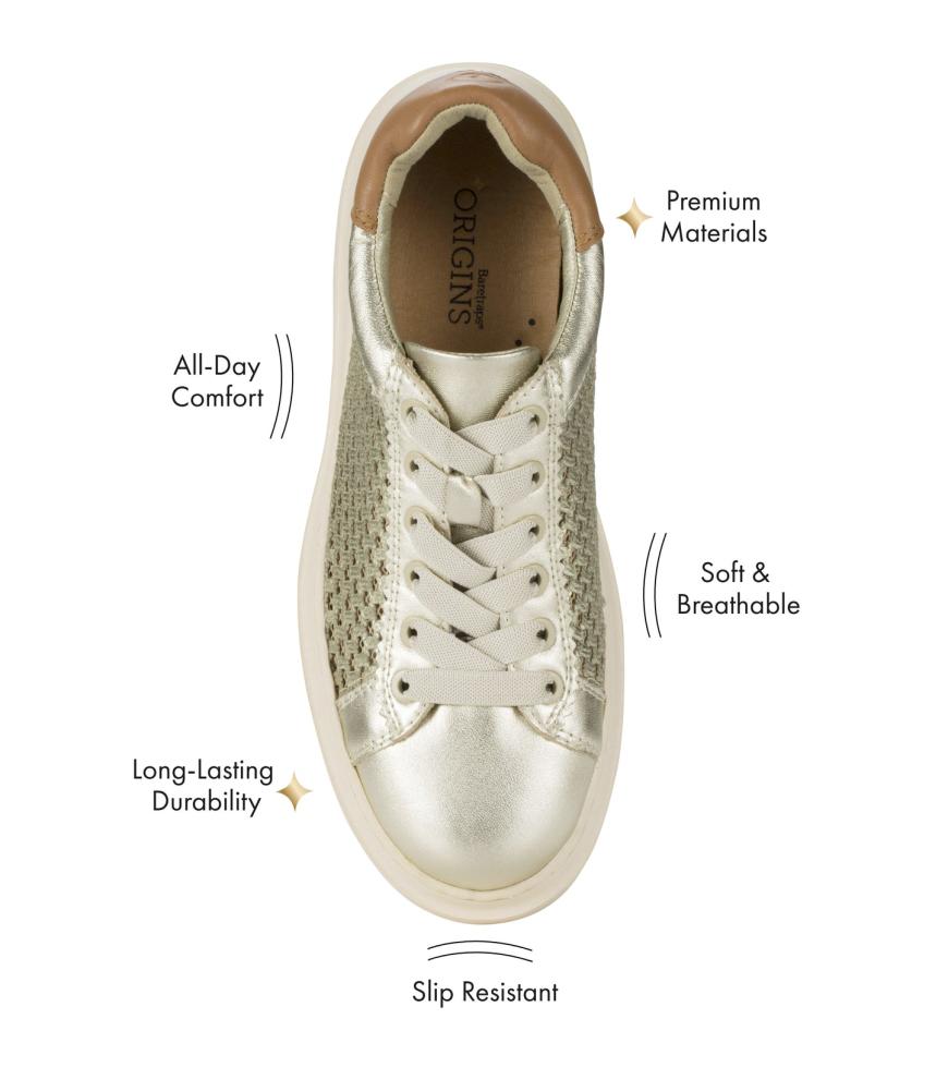 Baretraps Sneakers | Women Tiara Sneaker Champagne Leather