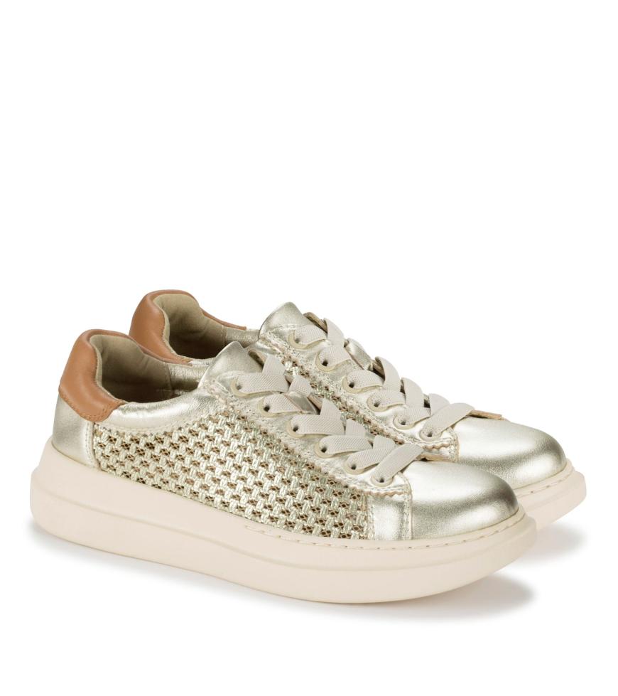 Baretraps Sneakers | Women Tiara Sneaker Champagne Leather