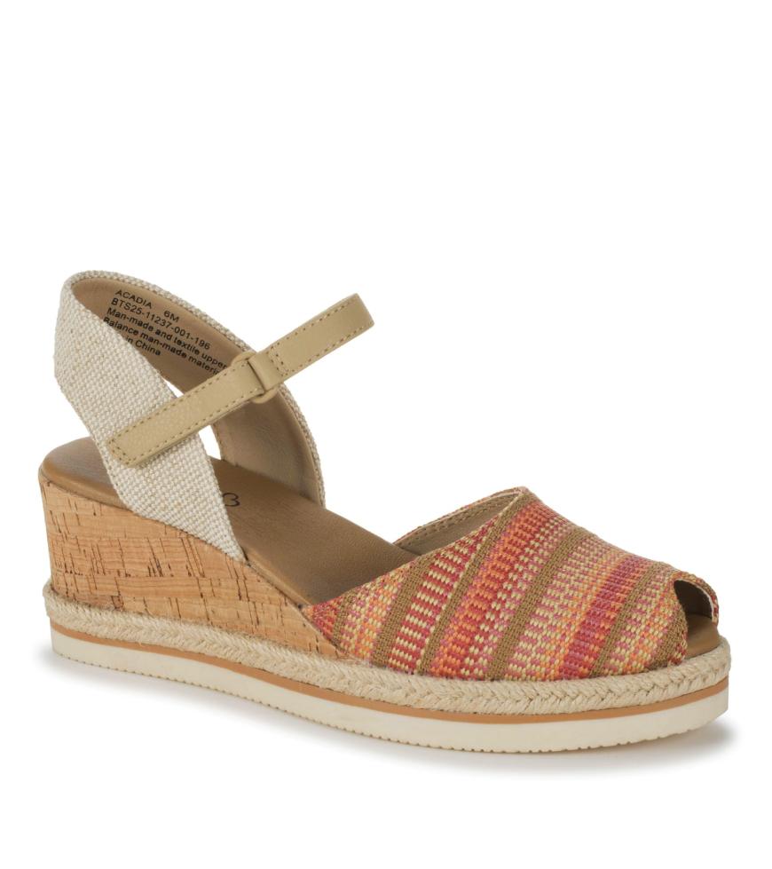 Baretraps Wedge Sandals | Women Acadia Peep Toe Wedge Sandal Coral Multi