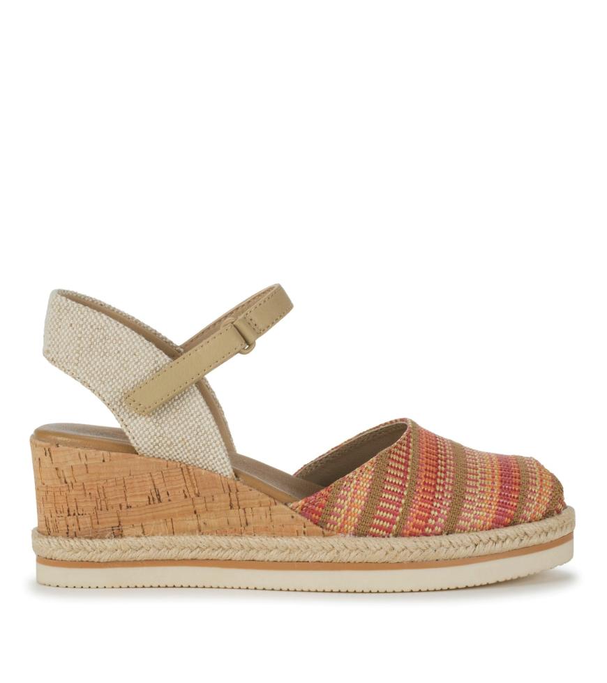 Baretraps Wedge Sandals | Women Acadia Peep Toe Wedge Sandal Coral Multi