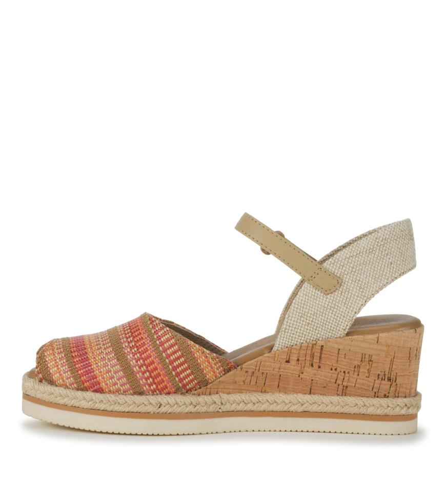 Baretraps Wedge Sandals | Women Acadia Peep Toe Wedge Sandal Coral Multi