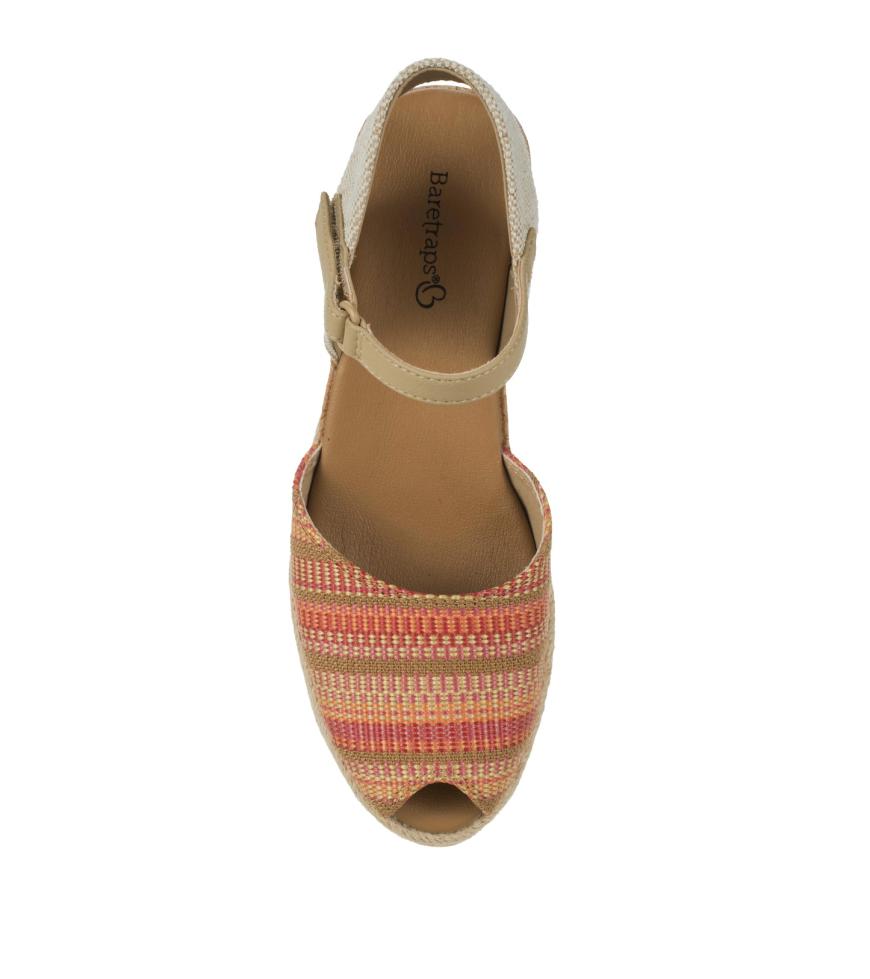 Baretraps Wedge Sandals | Women Acadia Peep Toe Wedge Sandal Coral Multi