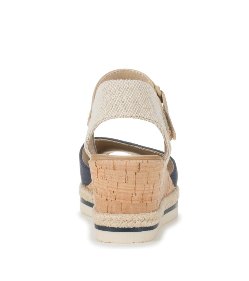 Baretraps Wedge Sandals | Women Acadia Peep Toe Wedge Sandal Navy Blue