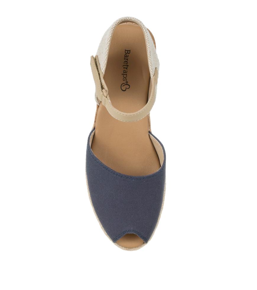 Baretraps Wedge Sandals | Women Acadia Peep Toe Wedge Sandal Navy Blue
