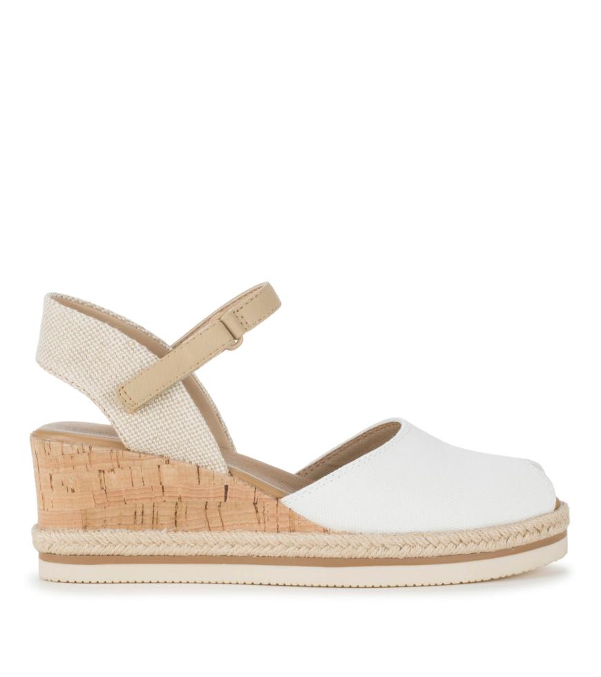 Baretraps Wedge Sandals | Women Acadia Peep Toe Wedge Sandal White