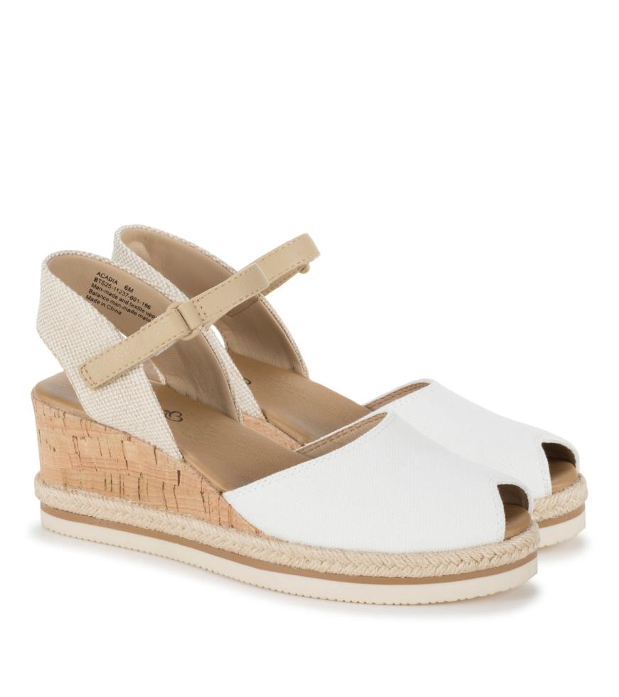 Baretraps Wedge Sandals | Women Acadia Peep Toe Wedge Sandal White