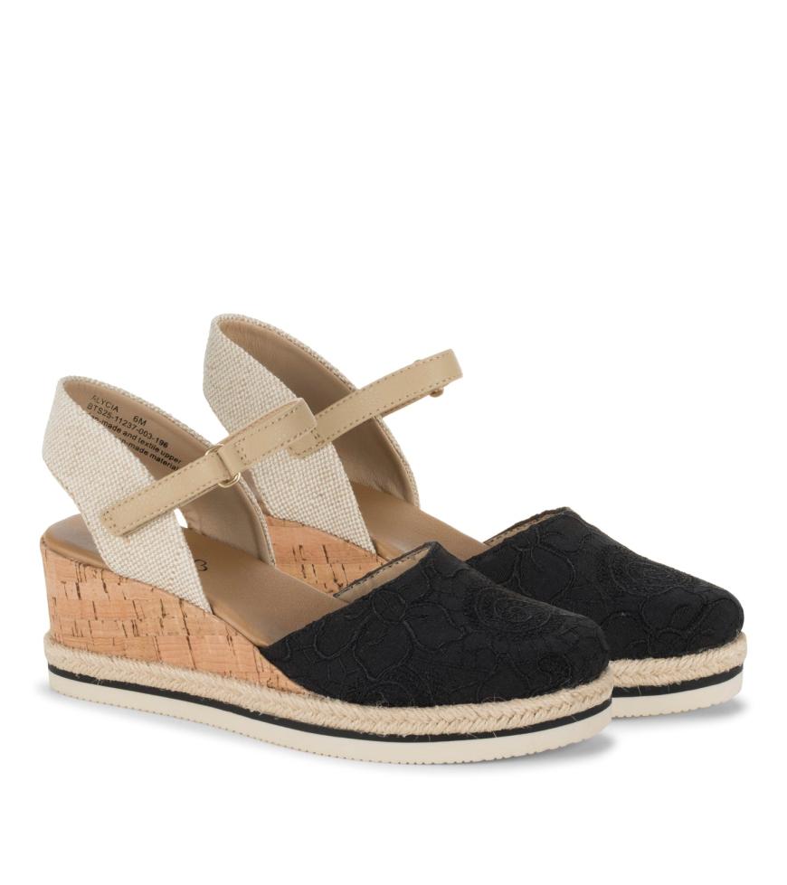 Baretraps Wedge Sandals | Women Alycia Closed Toe Wedge Sandal Black