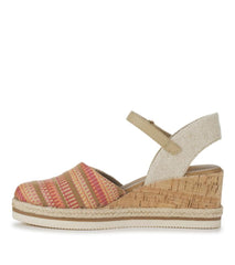 Baretraps Wedge Sandals | Women Alycia Closed Toe Wedge Sandal Coral Multi
