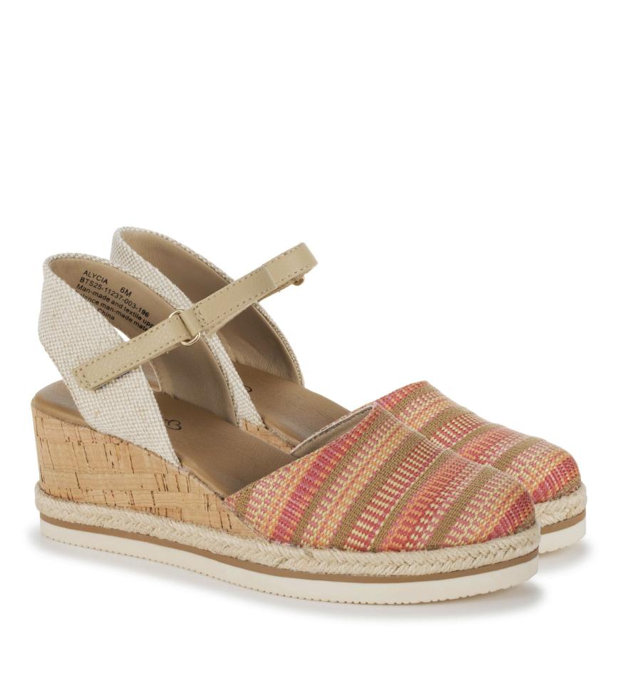 Baretraps Wedge Sandals | Women Alycia Closed Toe Wedge Sandal Coral Multi