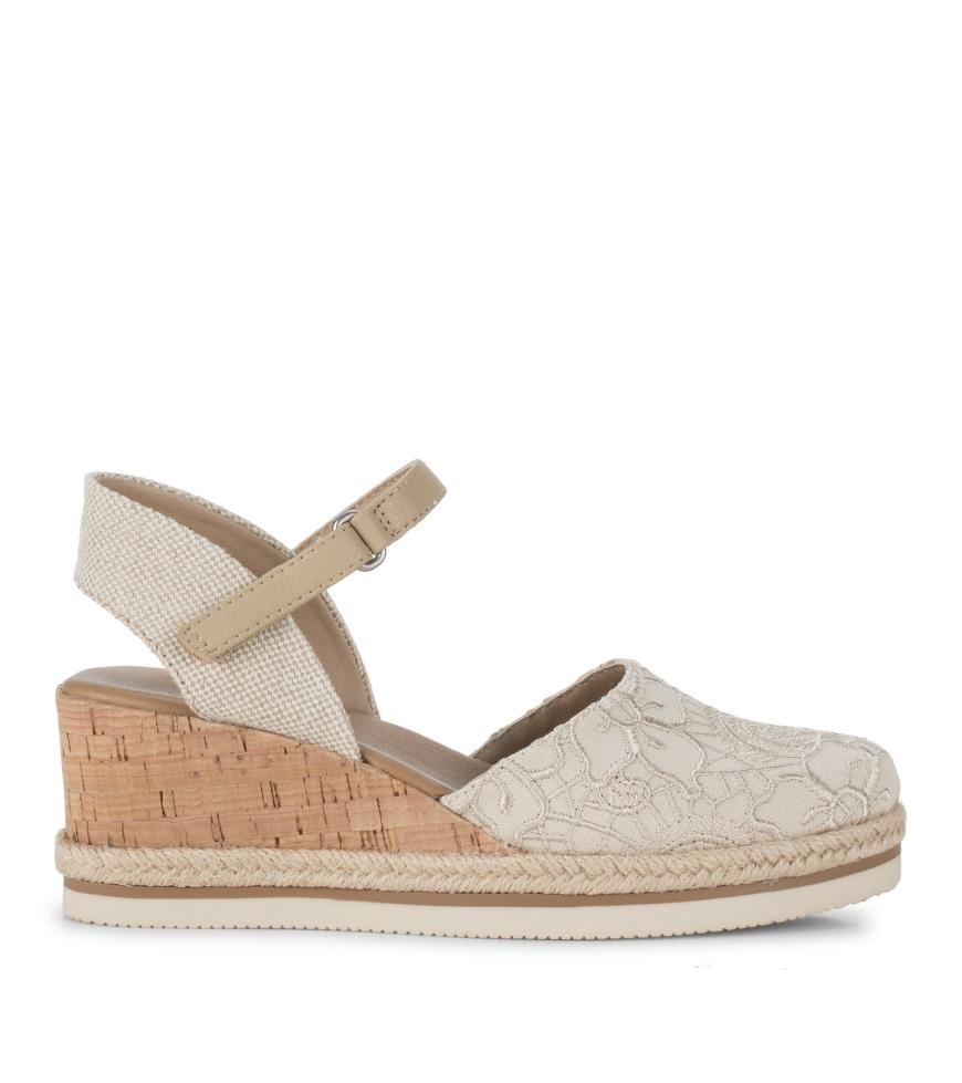 Baretraps Wedge Sandals | Women Alycia Closed Toe Wedge Sandal Cream