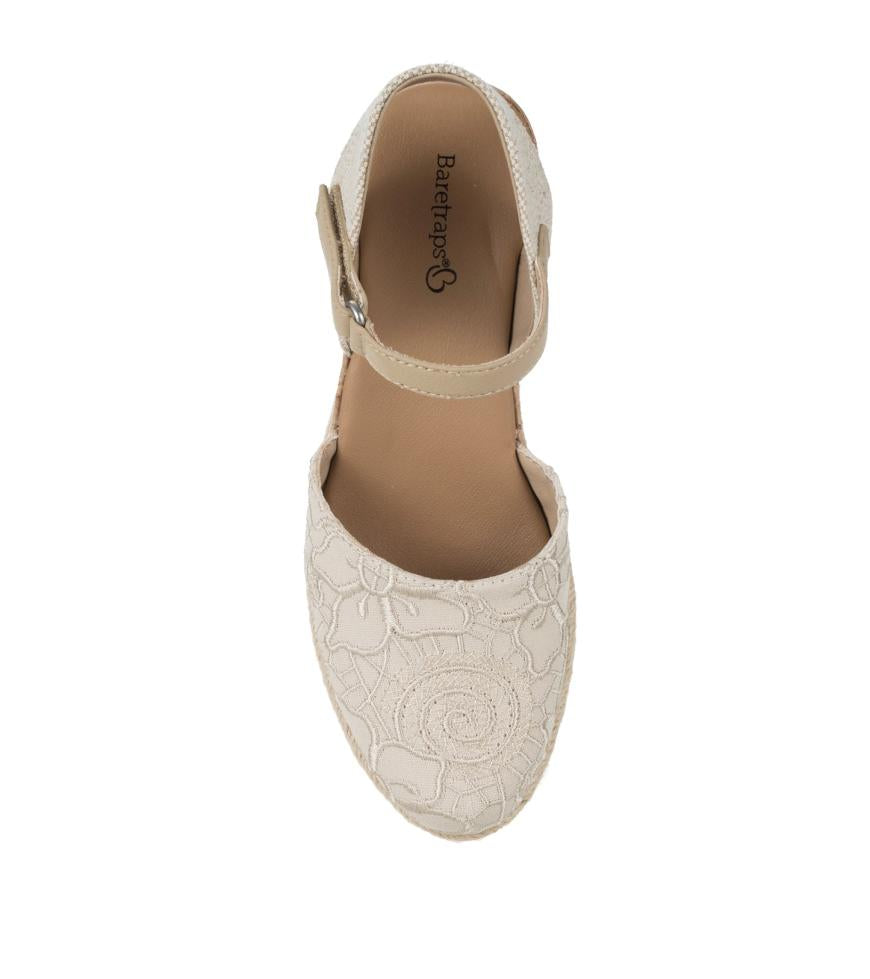 Baretraps Wedge Sandals | Women Alycia Closed Toe Wedge Sandal Cream