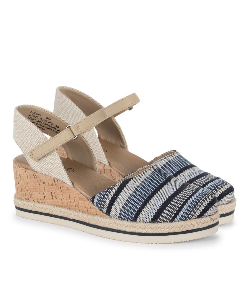 Baretraps Wedge Sandals | Women Alycia Closed Toe Wedge Sandal Navy Multi