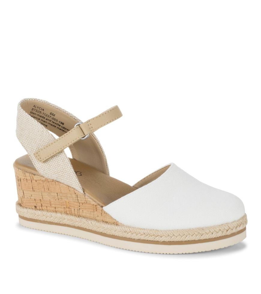 Baretraps Wedge Sandals | Women Alycia Closed Toe Wedge Sandal White