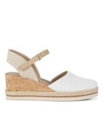 Baretraps Wedge Sandals | Women Alycia Closed Toe Wedge Sandal White
