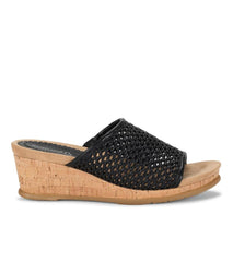 Baretraps Wedge Sandals | Women Flossey Wedge Slide Sandal Black