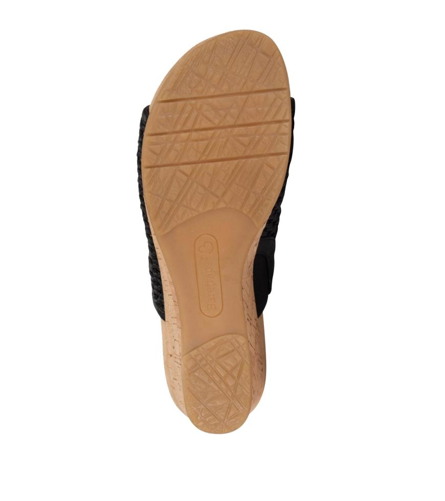 Baretraps Wedge Sandals | Women Flossey Wedge Slide Sandal Black