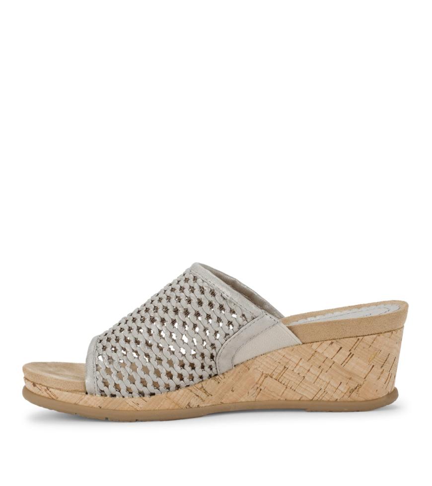 Baretraps Wedge Sandals | Women Flossey Wedge Slide Sandal Champagne