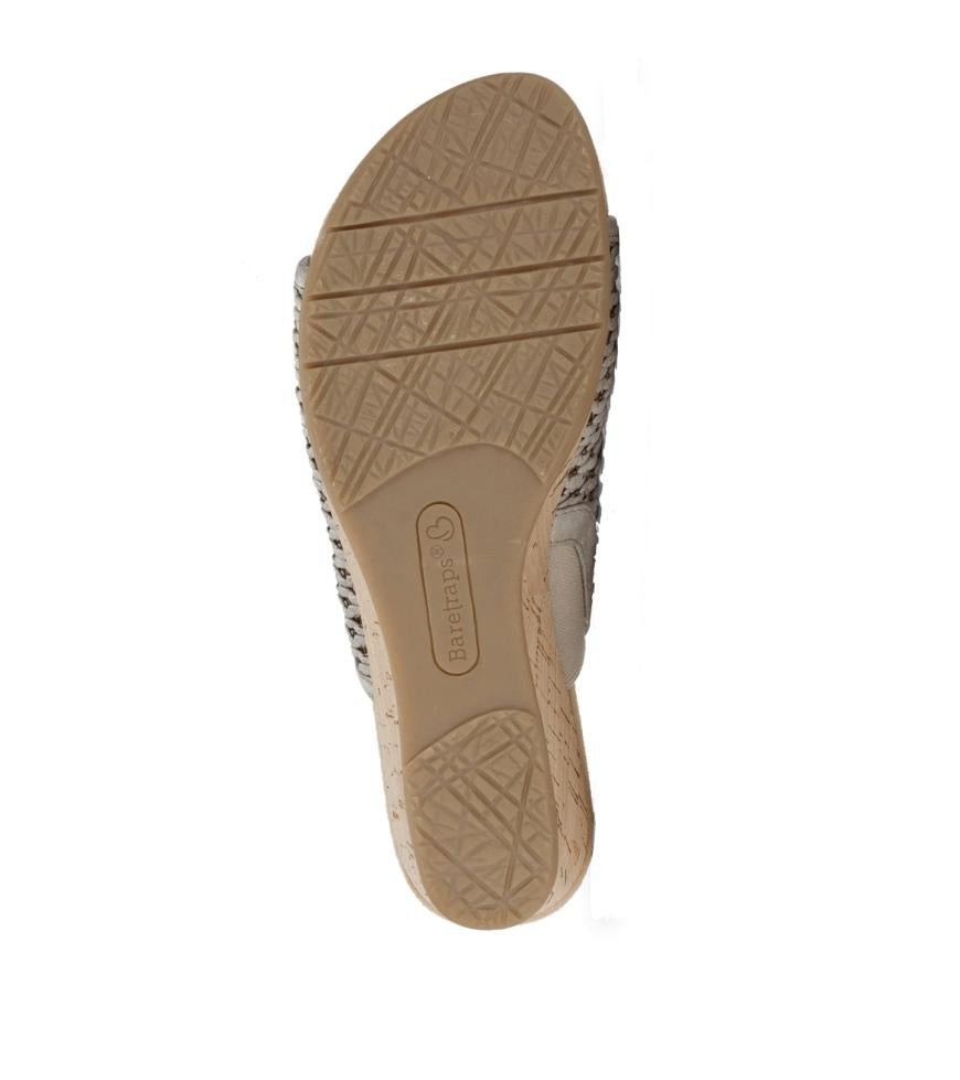 Baretraps Wedge Sandals | Women Flossey Wedge Slide Sandal Champagne