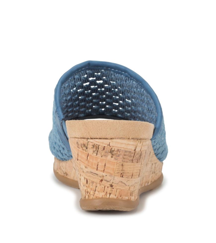 Baretraps Wedge Sandals | Women Flossey Wedge Slide Sandal Light Blue