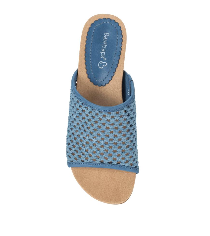 Baretraps Wedge Sandals | Women Flossey Wedge Slide Sandal Light Blue
