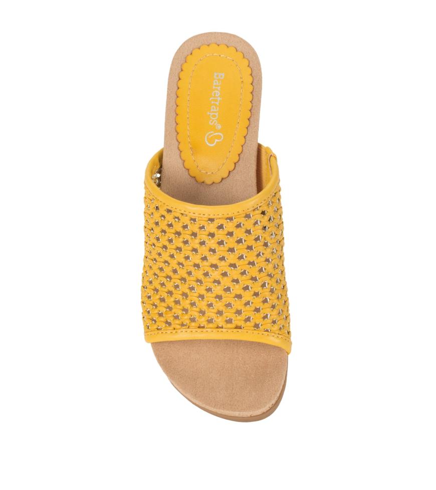 Baretraps Wedge Sandals | Women Flossey Wedge Slide Sandal Mellow Yellow