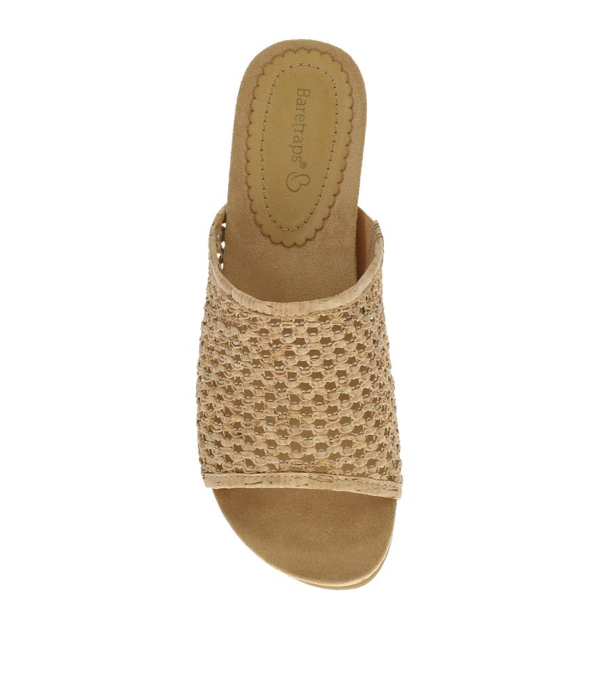Baretraps Wedge Sandals | Women Flossey Wedge Slide Sandal Natural Cork