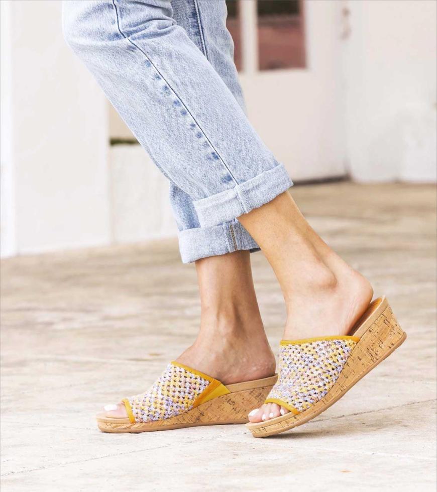 Baretraps Wedge Sandals | Women Flossey Wedge Slide Sandal Sun Multi Floral