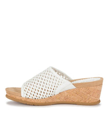 Baretraps Wedge Sandals | Women Flossey Wedge Slide Sandal White
