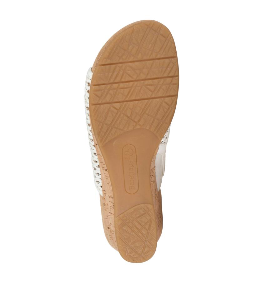 Baretraps Wedge Sandals | Women Flossey Wedge Slide Sandal White