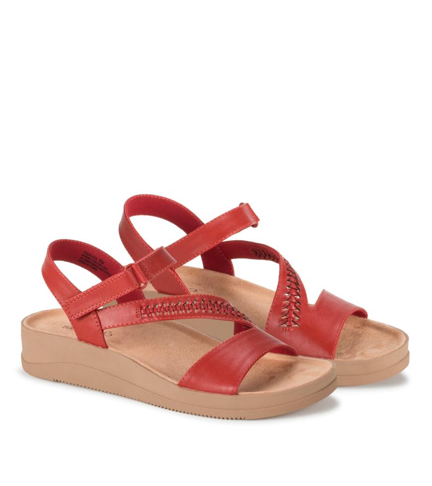 Baretraps Wedge Sandals | Women Frolick Wedge Sandal Cherry Red