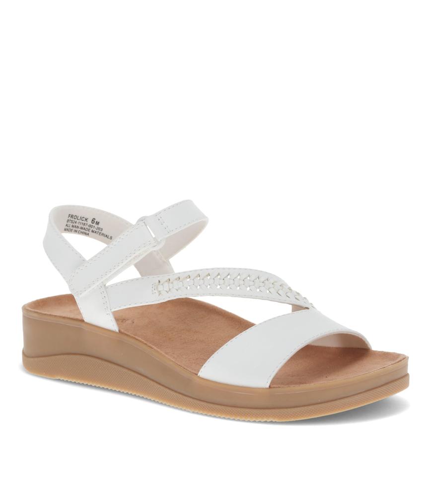 Baretraps Wedge Sandals | Women Frolick Wedge Sandal White