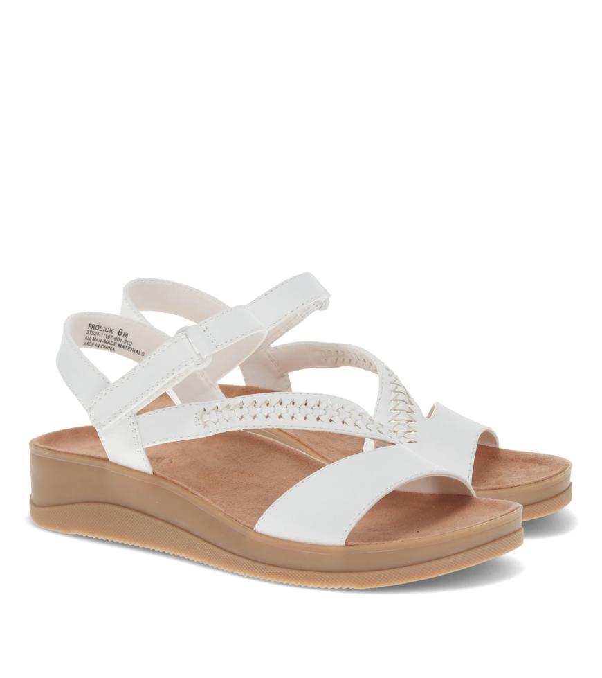 Baretraps Wedge Sandals | Women Frolick Wedge Sandal White