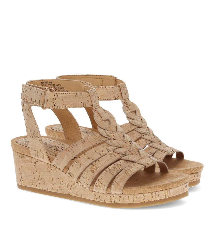 Baretraps Wedge Sandals | Women Nickie Wedge Sandal Natural