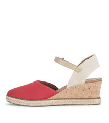 Baretraps Wedge Sandals | Women Ocean Closed Toe Wedge Sandal Red
