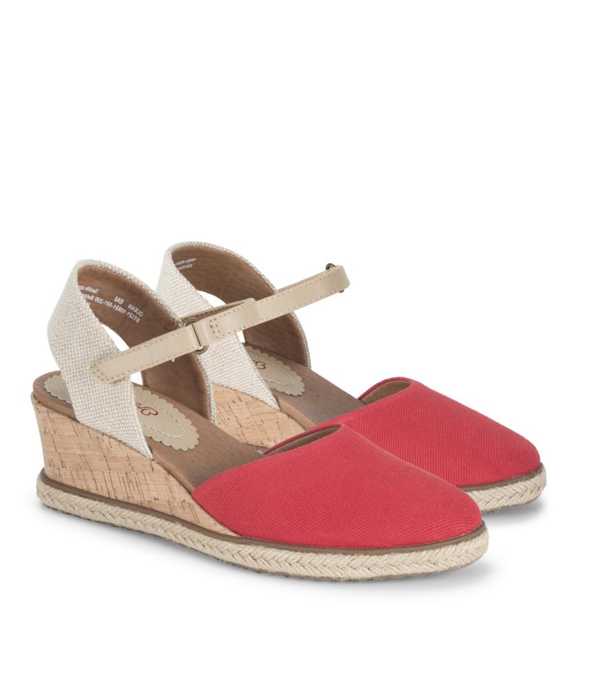 Baretraps Wedge Sandals | Women Ocean Closed Toe Wedge Sandal Red