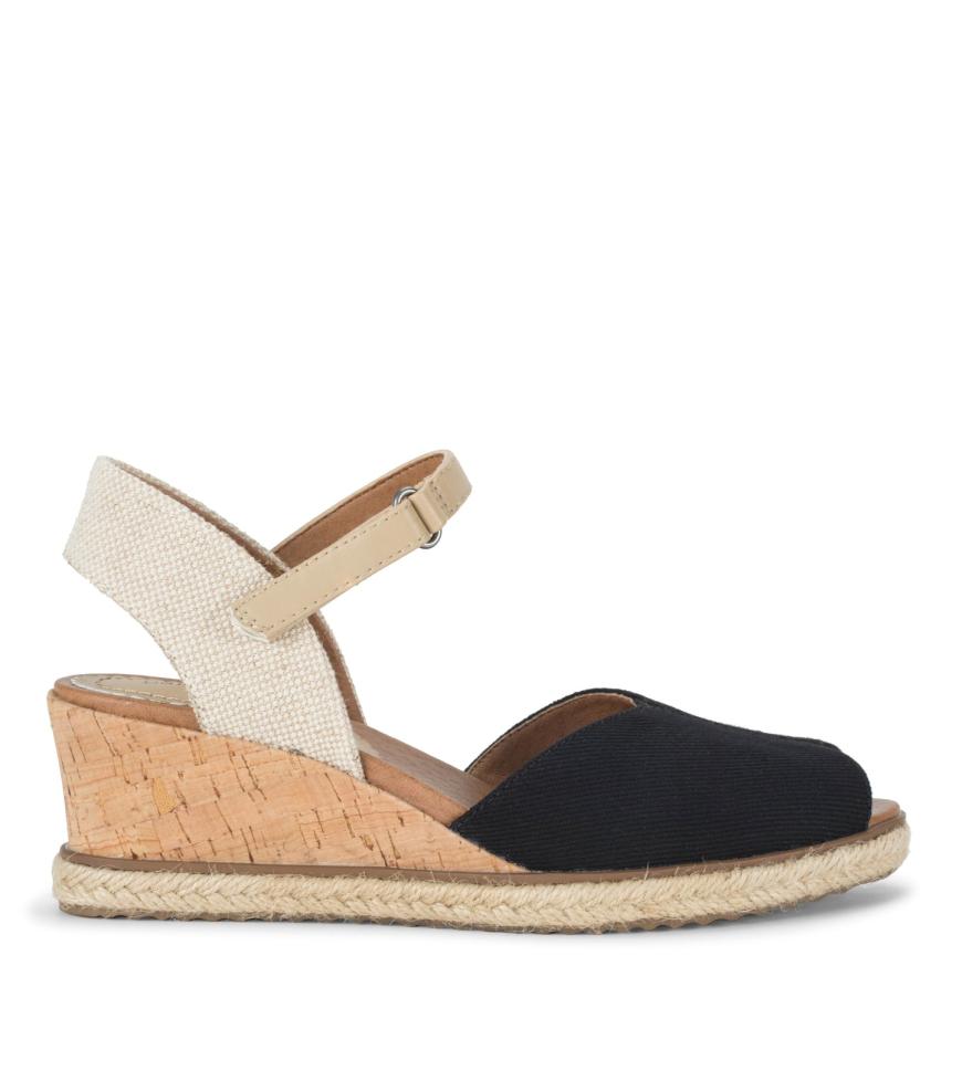 Baretraps Wedge Sandals | Women Odetta Espadrille Wedge Sandal Black Canvas