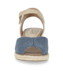 Baretraps Wedge Sandals | Women Odetta Espadrille Wedge Sandal Navy Blue Canvas