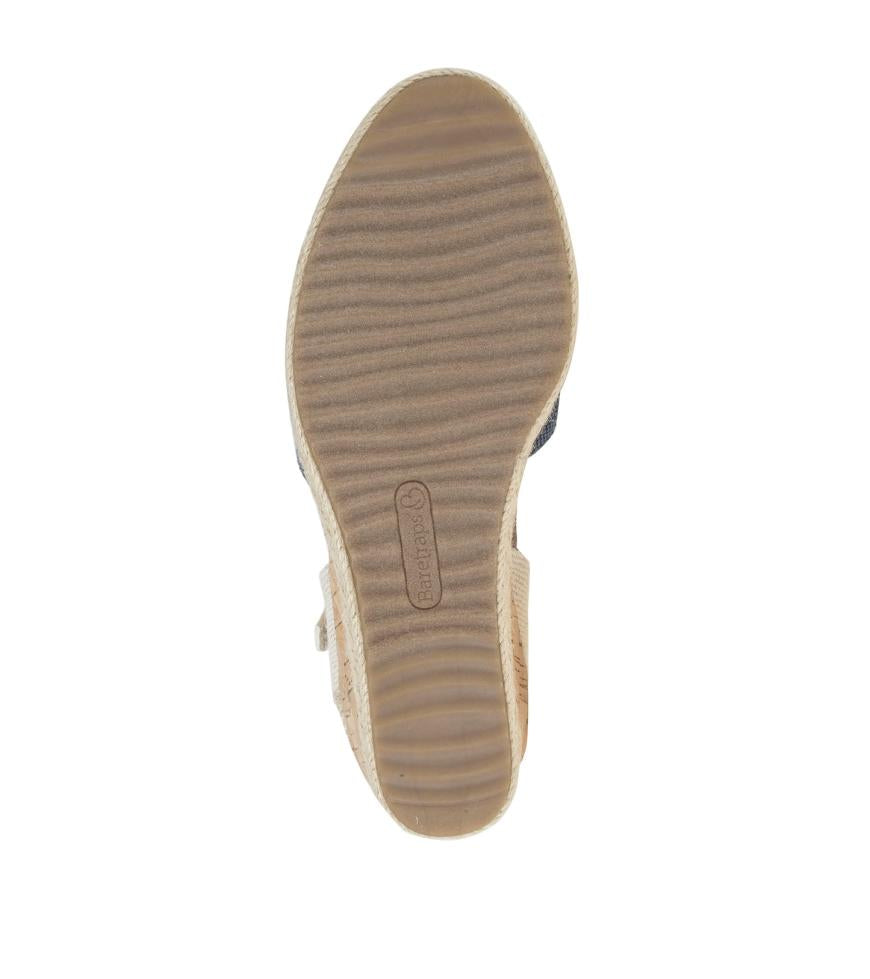 Baretraps Wedge Sandals | Women Odetta Espadrille Wedge Sandal Navy Blue Canvas