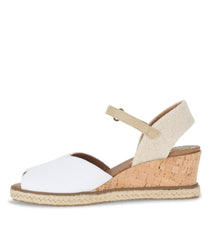 Baretraps Wedge Sandals | Women Odetta Espadrille Wedge Sandal White Canvas