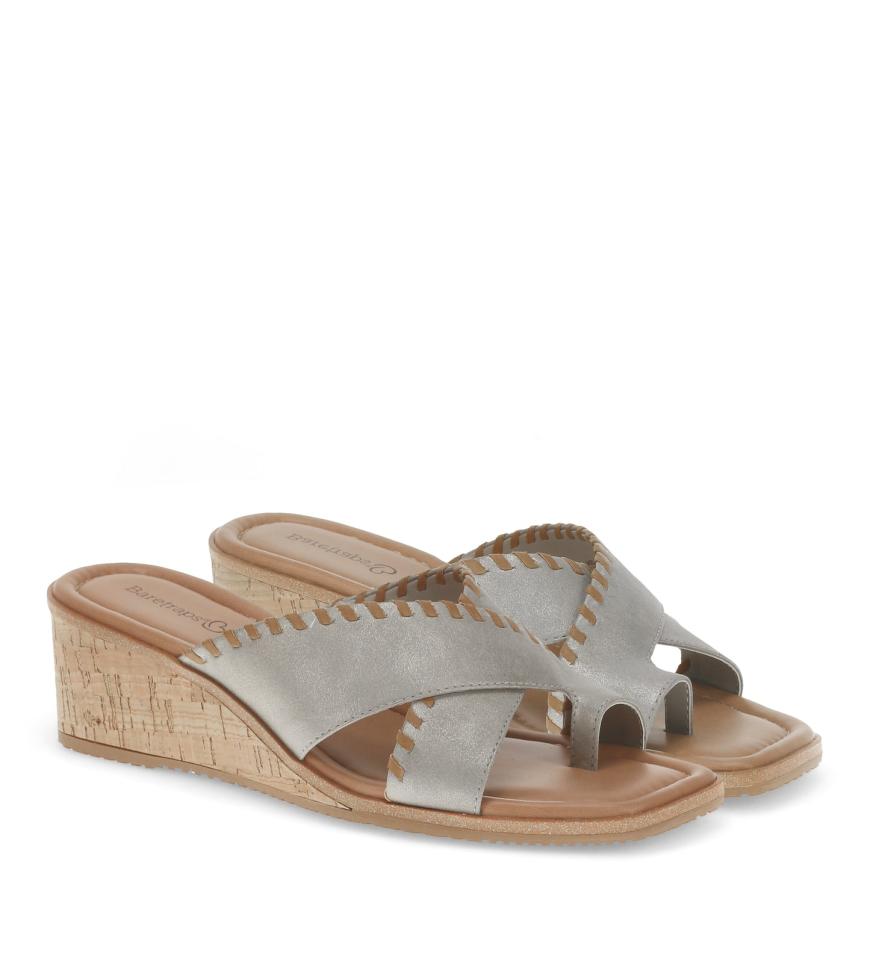 Baretraps Wedge Sandals | Women Paige Wedge Sandal Champagne Canvas
