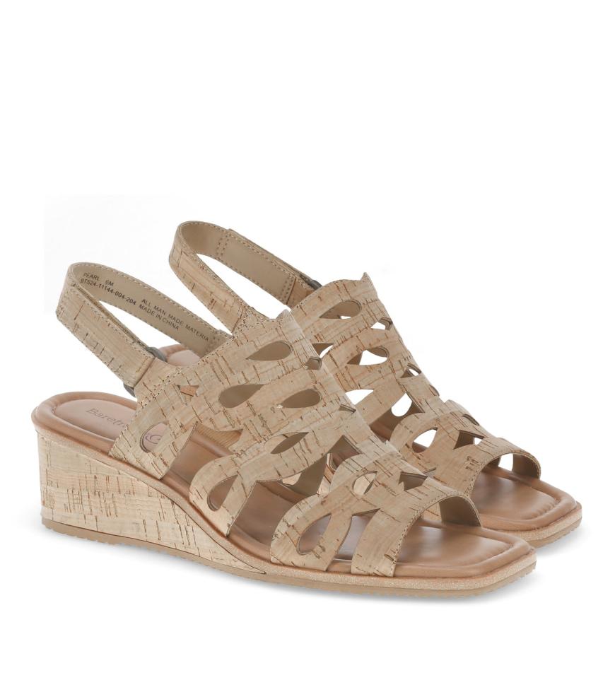 Baretraps Wedge Sandals | Women Pearl Wedge Sandal Natural Cork