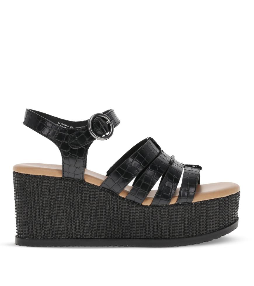 Baretraps Wedge Sandals | Women Savannah Wedge Sandal Black
