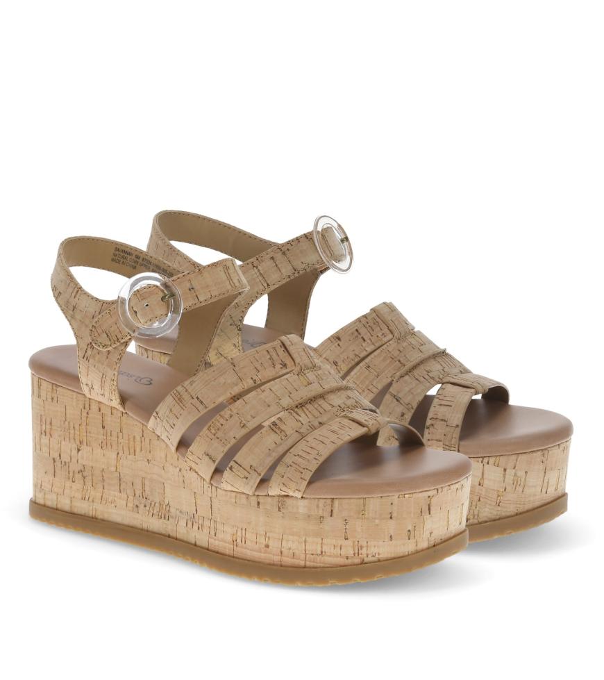 Baretraps Wedge Sandals | Women Savannah Wedge Sandal Natural Cork