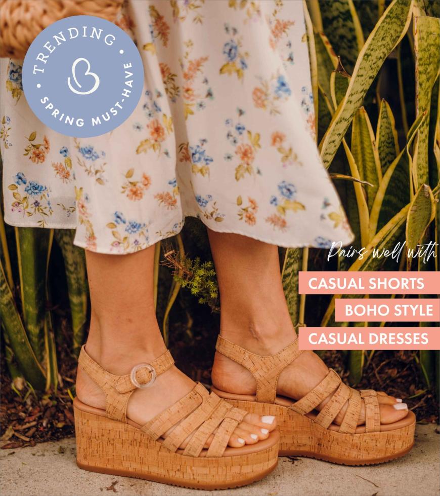 Baretraps Wedge Sandals | Women Savannah Wedge Sandal Natural Cork
