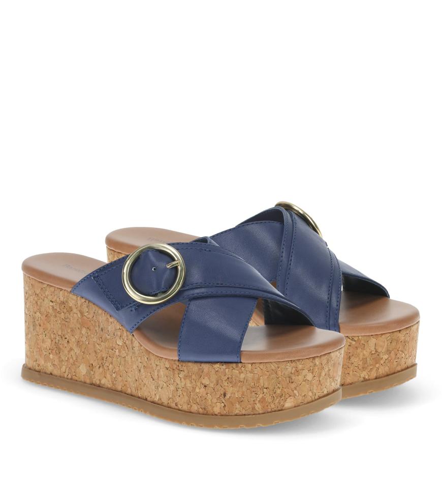 Baretraps Wedge Sandals | Women Sydney Wedge Sandal Navy