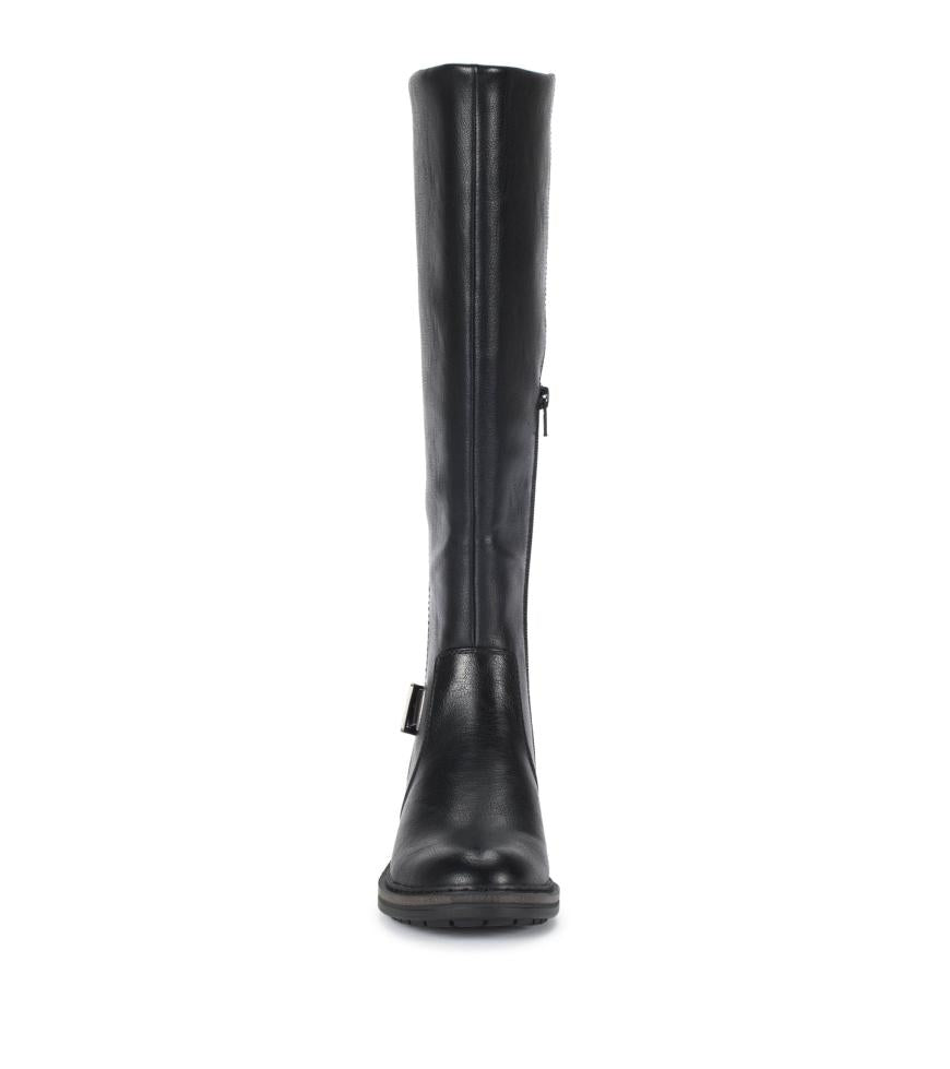 Baretraps Wide Calf Boots | Women Autumn Wide Calf Riding Boot Black