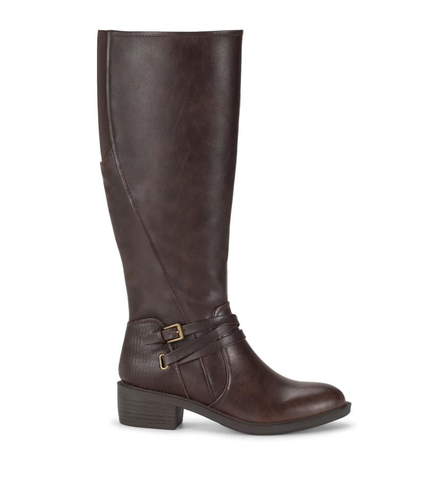 Baretraps Wide Calf Boots | Women Stratford Wide Calf Riding Boot Dark Brown